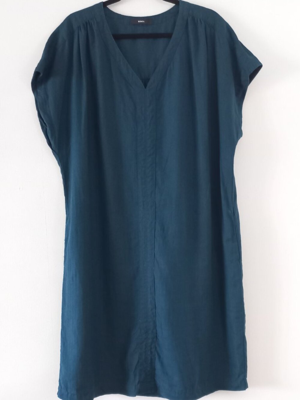 BONITA 100% linen boxy loose fit mini dress tunic
